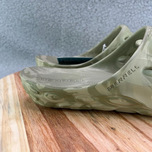 Merrell Sandals Men\'s Hydro Slide Beige Green Open Toe Slip-On Sz 11 main image 8